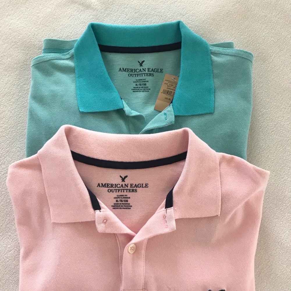 American eagle men’s polos xl